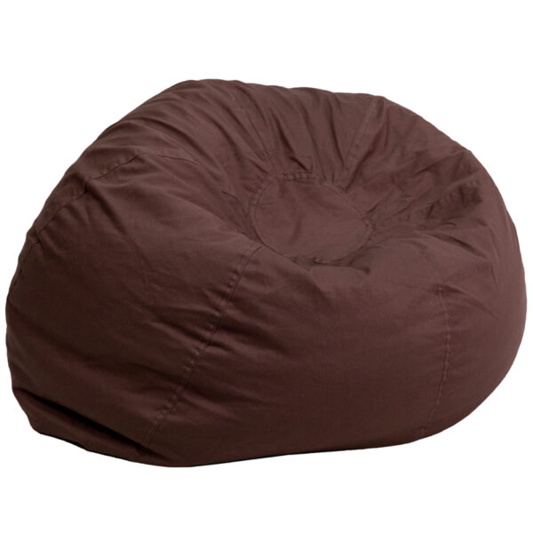 Wholesale Oversized Solid Brown Bean Bag Chair