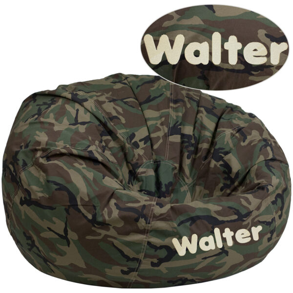 Wholesale Personalized Oversized Camouflage Kids Bean Bag Chair