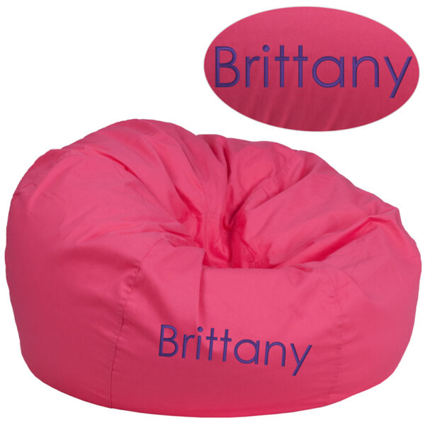 Wholesale Personalized Oversized Solid Hot Pink Bean Bag Chair