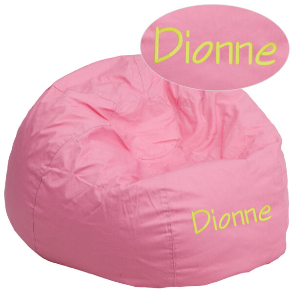 Wholesale Personalized Oversized Solid Light Pink Bean Bag Chair