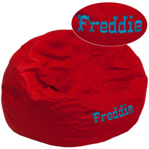 Wholesale Personalized Oversized Solid Red Bean Bag Chair