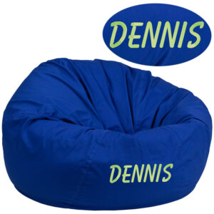 Wholesale Personalized Oversized Solid Royal Blue Bean Bag Chair