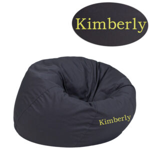 Wholesale Personalized Small Solid Gray Kids Bean Bag Chair