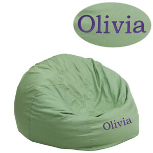 Wholesale Personalized Small Solid Green Kids Bean Bag Chair
