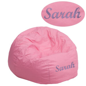 Wholesale Personalized Small Solid Light Pink Kids Bean Bag Chair