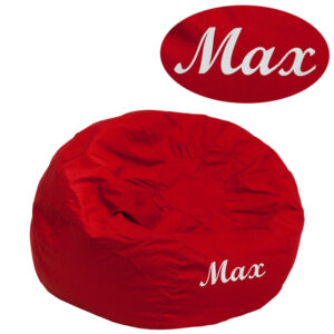 Wholesale Personalized Small Solid Red Kids Bean Bag Chair