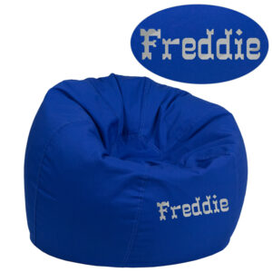 Wholesale Personalized Small Solid Royal Blue Kids Bean Bag Chair