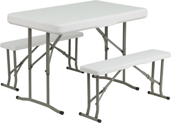 Wholesale Plastic Folding Table and Bench Set