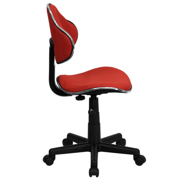 Lowest Price Red Fabric Swivel Ergonomic Task Office Chair
