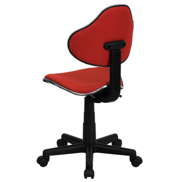 Student Task Chair Red Low Back Task Chair