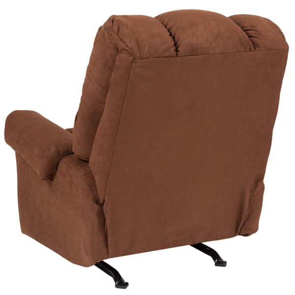Contemporary Style Chocolate Microfiber Recliner