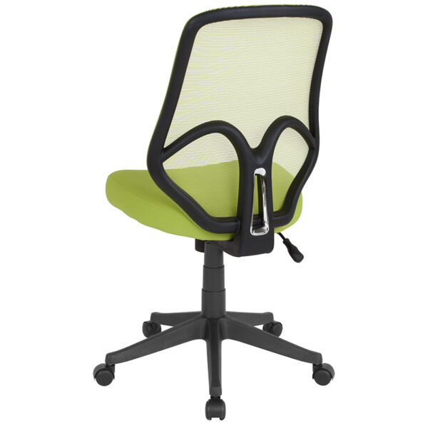 Contemporary Office Chair Green High Back Mesh Chair