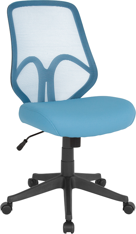 Wholesale Salerno Series High Back Light Blue Mesh Office Chair