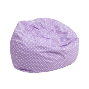 Wholesale Small Lavender Dot Kids Bean Bag Chair