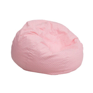 Wholesale Small Light Pink Dot Kids Bean Bag Chair