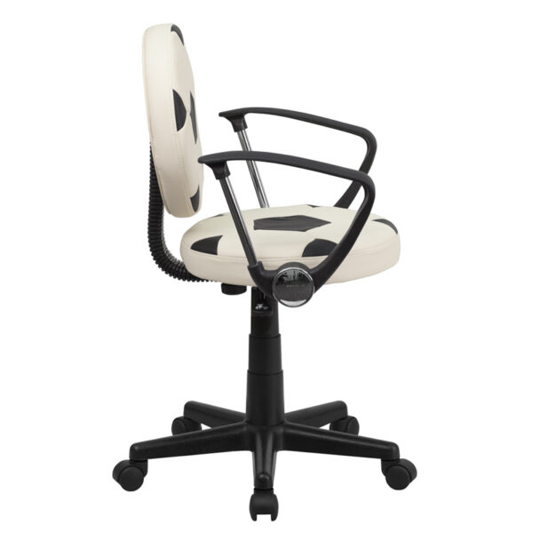Lowest Price Soccer Swivel Task Office Chair with Arms