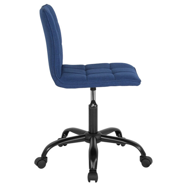 Lowest Price Sorrento Home and Office Task Chair in Blue Fabric