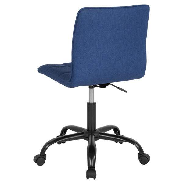 Contemporary Task Office Chair Blue Fabric Task Chair