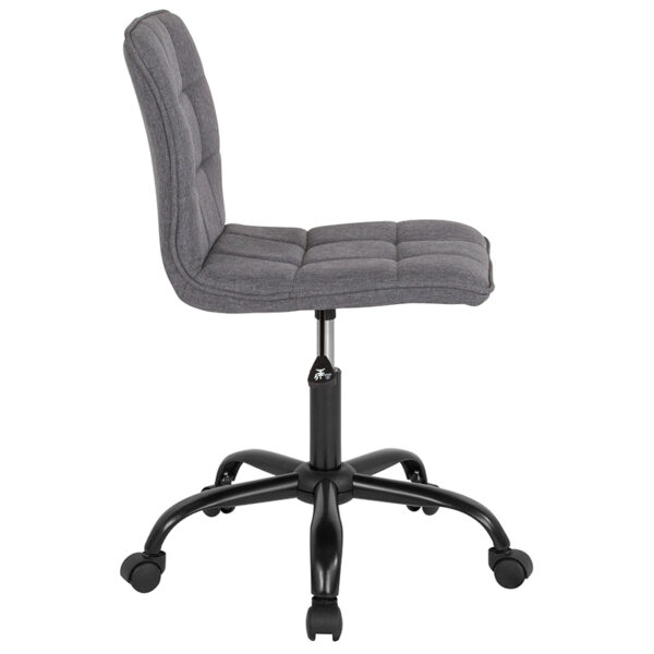 Lowest Price Sorrento Home and Office Task Chair in Dark Gray Fabric
