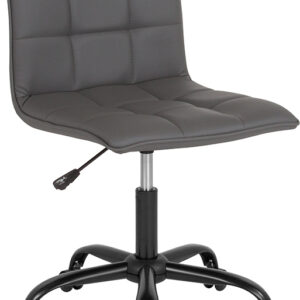 Wholesale Sorrento Home and Office Task Chair in Gray Leather