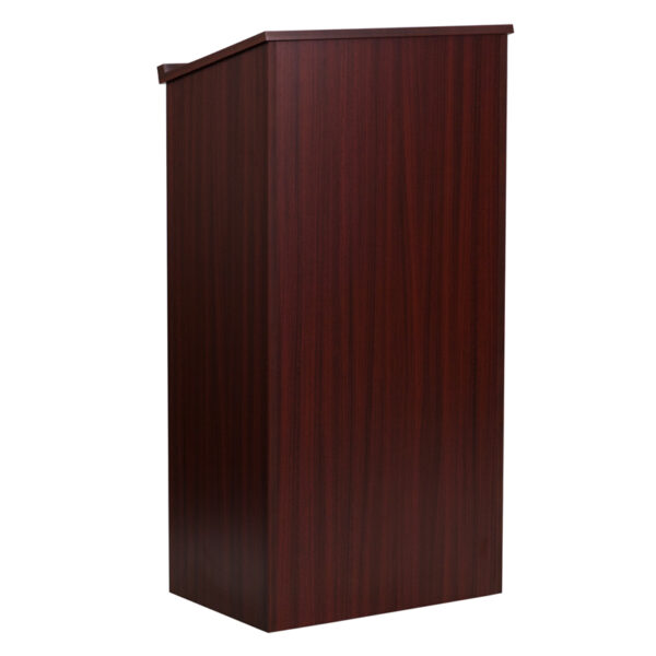 Wholesale Stand-Up Wood Lectern in Mahogany