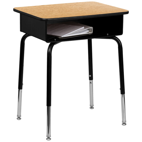 Wholesale Student Desk with Open Front Metal Book Box