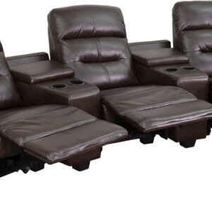 Wholesale Theatre Seats | Leather Reclining Home Theatre Sectional Sofa
