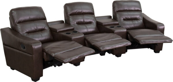 Wholesale Theatre Seats | Leather Reclining Home Theatre Sectional Sofa