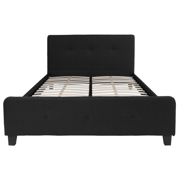 Contemporary Platform Bed Queen Platform Bed-Black