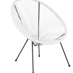 Wholesale Valencia Oval Comfort Series Take Ten White Rattan Lounge Chair