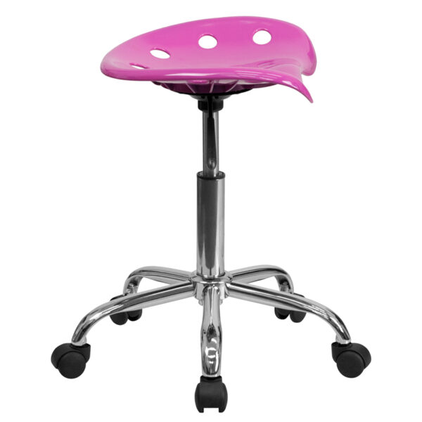 Lowest Price Vibrant Candy Heart Tractor Seat and Chrome Stool