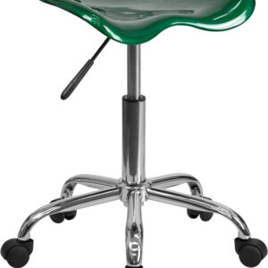 Wholesale Vibrant Green Tractor Seat and Chrome Stool