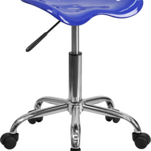 Wholesale Vibrant Nautical Blue Tractor Seat and Chrome Stool