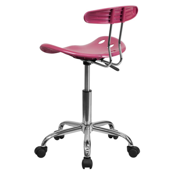 Contemporary Task Office Chair Pink Tractor Task Chair