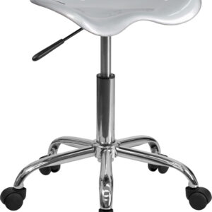 Wholesale Vibrant Silver Tractor Seat and Chrome Stool