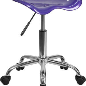 Wholesale Vibrant Violet Tractor Seat and Chrome Stool