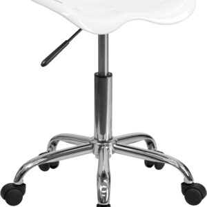 Wholesale Vibrant White Tractor Seat and Chrome Stool
