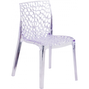 Wholesale Vision Series Transparent Stacking Side Chair