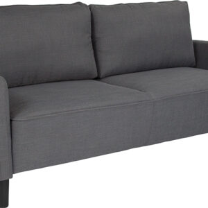Wholesale Washington Park Upholstered Sofa in Dark Gray Fabric