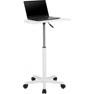 Wholesale White Sit to Stand Mobile Laptop Computer Desk
