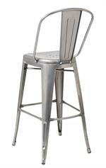 Indoor Steel Barstool in Clear Coat Finish - Image 3