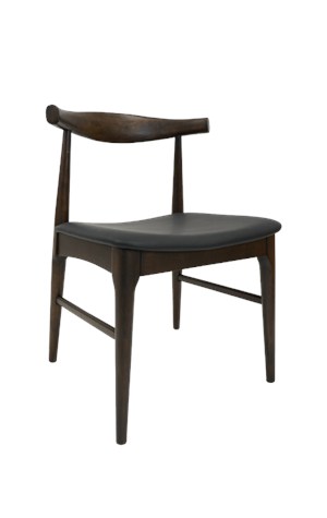 Rubber Wood Chair in Walnut Finish