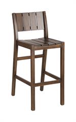 Indoor Elmwood Barstool in Walnut Finish - Image 2
