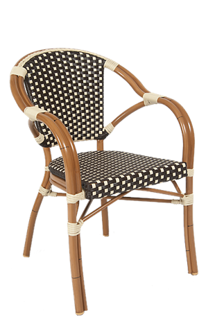 Aluminum Wicker Armchair