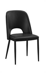 Metal Bar Stool With Brown Vinyl Seat & Back - Image 4