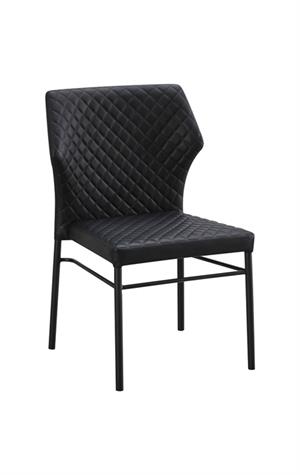 Diamond Pattern Stitched Steel Chair w/ Vinyl Back & Seat