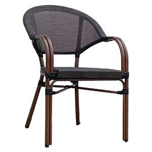 Aluminum Arm Chair with poly Woven Seat&Back