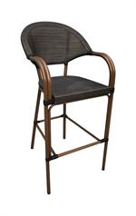 Aluminum Arm Chair with poly Woven Seat&Back - Image 4