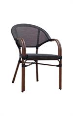 Aluminum Arm Chair with poly Woven Seat&Back - Image 2