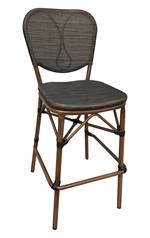 Aluminum Arm Chair with Black Poly Woven Seat&Back,Outdoor use - Image 6